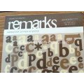 Cardstock Letter Stickers / Handmade Die-Cut Alphabet Paper Craft Stickers